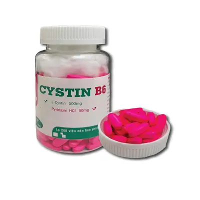 CYSTIN B6 - trị bệnh lý liên quan đến tóc, móng (chai 200 viên )